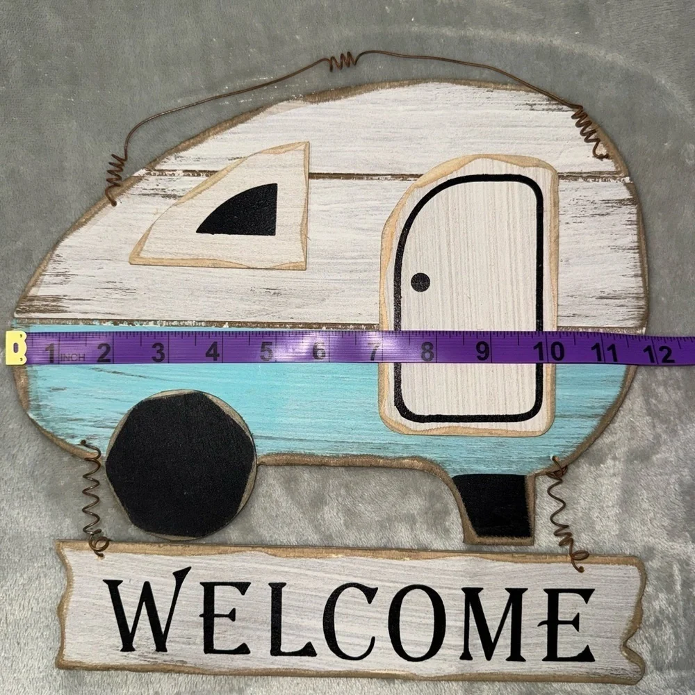 Rustic Welcome Camper Sign